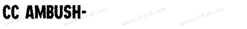 cc ambush字体转换
